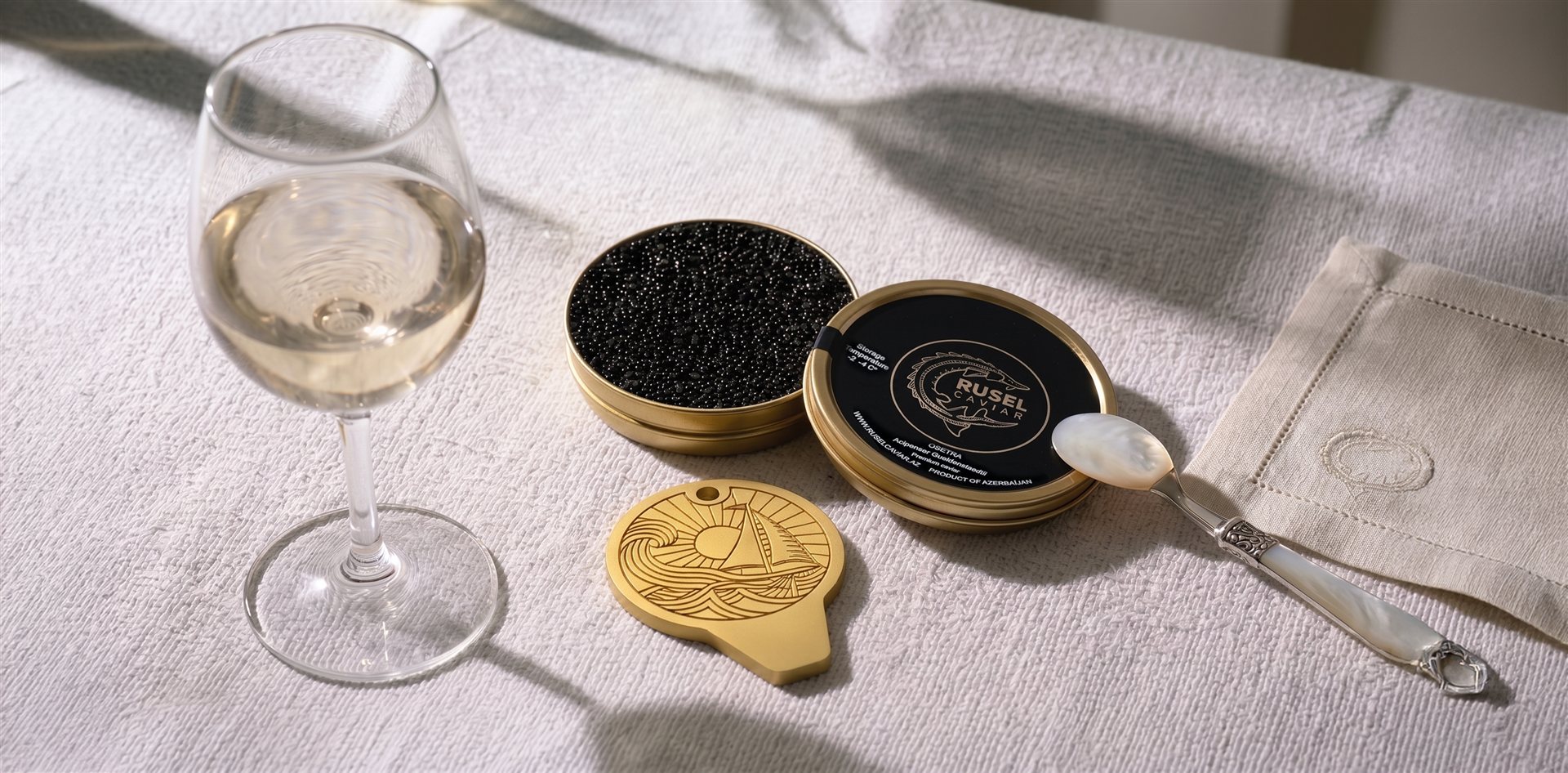 Rusel Caviar Medallion 3D visualization