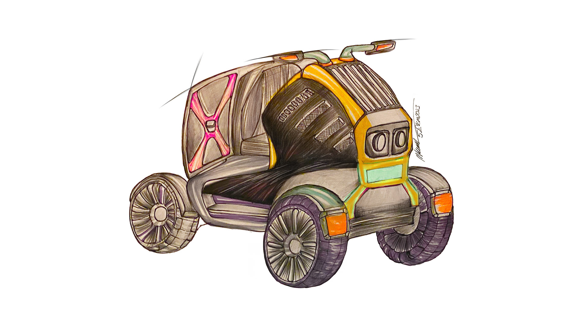 Automotive concept sketch 16