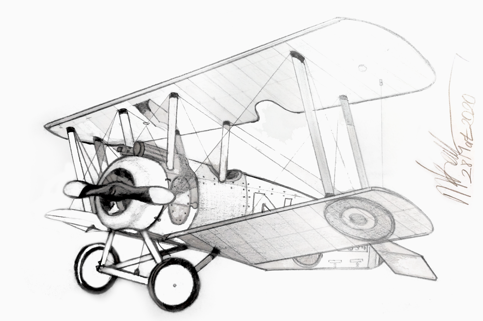 Vector digital sketch illustration 30