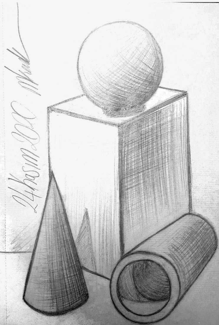 Vector digital sketch illustration 26