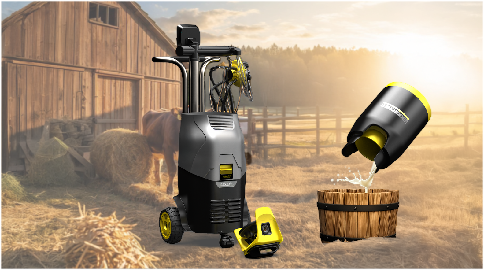 milking machine environment render